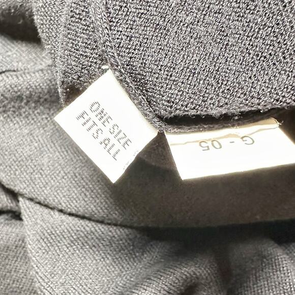 Planet Long Sleeve Knit Top Side Cinched Crew Neck Sweater Asymmetrical Black - Picture 5 of 8